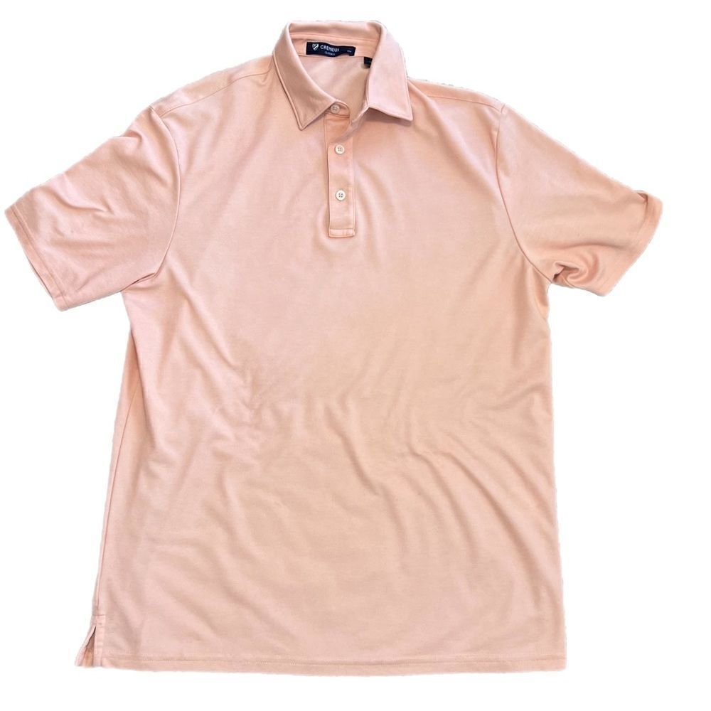 Cremieux Classic Peach Color Polo Shirt. Size Medium. Good Used Condition
